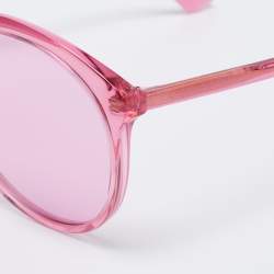 Pre Owned Gucci Pink GG0257S Gradient Sunglasses