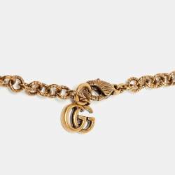 Gucci Multicolor Gripoix Cross Pendant Necklace