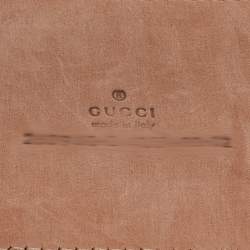 Pre Owned Gucci Beige Leather Bamboo Tassel Waist Belt 80CM