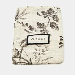 Pre Owned Gucci Aged Gold Tone Crystal Pineapple Drop Long Chain Earring