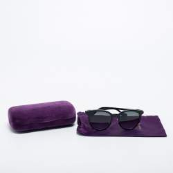 Gucci Black/ Smoke Gradient GG1073SK Oversized Sunglasses