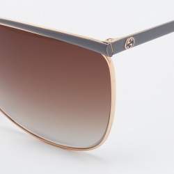 Pre Owned Gucci Two Tone/Brown Gradient Gg 2891/S Aviators Sunglasses