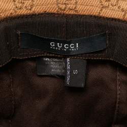 Gucci Beige GG Monogram Bucket Hat S