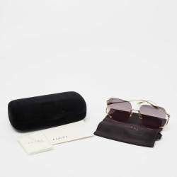 Gucci Pink GG0646S Gradient Square Sunglasses