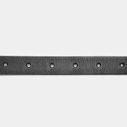 Gucci Black Leather Slim Buckle Belt 85CM