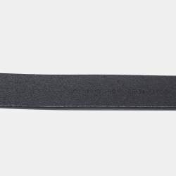Gucci Black Leather Slim Buckle Belt 85CM