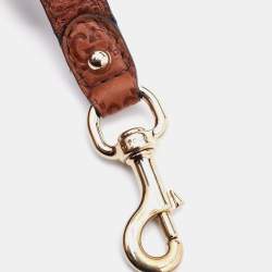 Pre Owned Gucci Brown Guccissima Leather Bag Strap