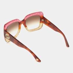 Gucci Multicolor/Brown Gradient GG0083s Square Sunglasses