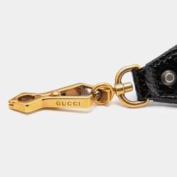 Gucci Beige/Black Leather and Python Shoulder Bag Strap