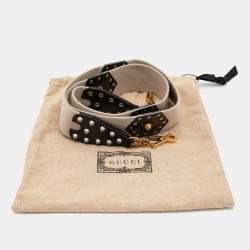 Gucci Beige/Black Leather and Python Shoulder Bag Strap
