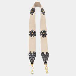Gucci Beige/Black Leather and Python Shoulder Bag Strap