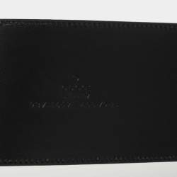 Gucci Black Leather Tiger Head Wide Belt 70CM