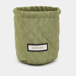 Pre Owned Gucci GG Beads Resin Silver Tone Long Necklace