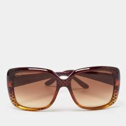 Gucci Brown Diamond Print GG 3574/S Square Sunglasses