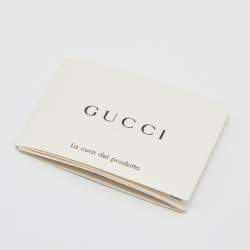 Pre Owned Gucci Black Leather Double G Buckle Belt 65 CM