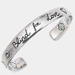 Gucci Blind for Love Sterling Silver Cuff Bracelet