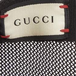 Pre Owned Gucci Beige Canvas Bee GG Supreme Trucker Hat M