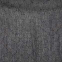 Gucci Grey Wool & Silk Survive Shawl