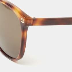 Gucci Brown Tortoise GG0024S Gradient Sunglasses 