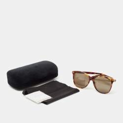 Gucci Brown Tortoise GG0024S Gradient Sunglasses 
