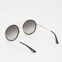 Gucci Green/Red GG0061S Gradient Round Sunglasses