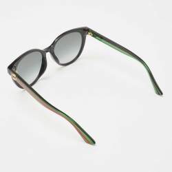 Pre Owned Gucci Black/Green Interlocking G Gradient Sunglasses