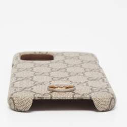 Gucci Beige GG Supreme Canvas Ophidia iPhone 12 Pro Max Cover