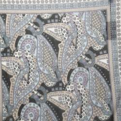 Pre Owned Gucci Multicolor Paisley Print Cotton Scarf