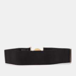 Gucci Black Elastic Band Hysteria Buckle Belt 80CM