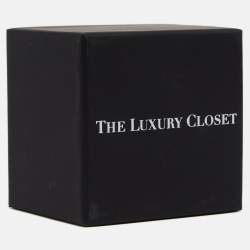 Pre Owned Gucci White/Black GG Supreme Canvas and Leather Boston Bag Charm