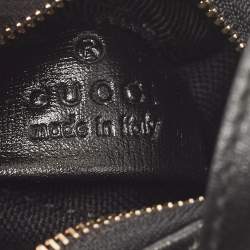 Pre Owned Gucci White/Black GG Supreme Canvas and Leather Boston Bag Charm