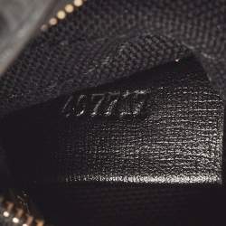 Pre Owned Gucci White/Black GG Supreme Canvas and Leather Boston Bag Charm