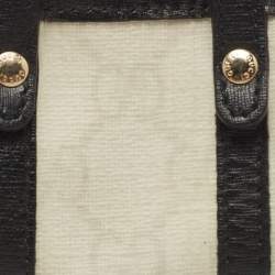 Pre Owned Gucci White/Black GG Supreme Canvas and Leather Boston Bag Charm