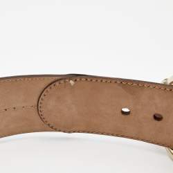 مملوكة مسبقًا Gucci Brown Guccissima Leather Wide Buckle Belt 90CM