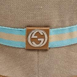Gucci Beige GG Canvas Bucket Hat XL