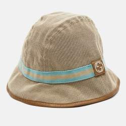 Gucci Beige GG Canvas Bucket Hat XL