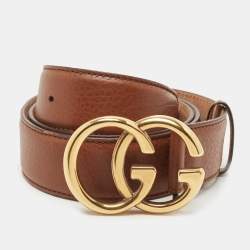 Gucci Dark Teal Leather Double G Buckle Belt 95CM Gucci