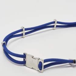 Pre Owned Gucci Electric Blue Nylon Rope Belt 90 CM