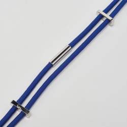 Pre Owned Gucci Electric Blue Nylon Rope Belt 90 CM