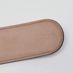 Gucci Black Guccissima Leather Interlocking G Buckle Belt 85 CM