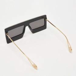 Gucci Black Crystal Mask Rectangular Sunglasses