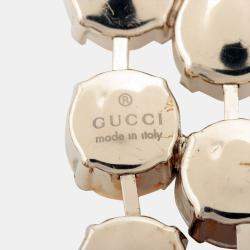 Gucci Necklace GP x rhinestone x Faux Pearl Gold