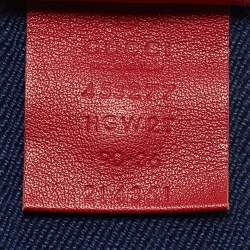 Gucci Multicolor Web Canvas Queen Margaret Bee Belt 90CM