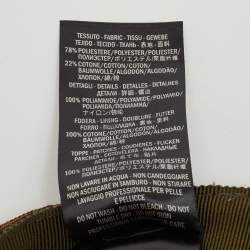 Pre Owned Gucci Green Floral Embroidered & Jacquard Baseball Cap L