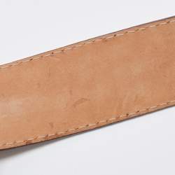 Pre Owned Gucci Brown Guccissima Leather G Buckle Belt 90CM