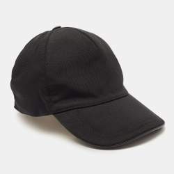 Gucci Black Canvas Baseball Cap L