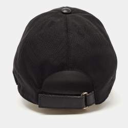 Gucci Black Canvas Baseball Cap L