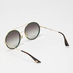 Gucci Red/Green Gradient GG0061S Round Sunglasses
