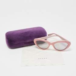 Pre Owned Gucci Pink GG1170S Cat Eye Sunglasses