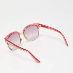 Gucci Pink/Gold GG 4241/S Frame Square Sunglasses